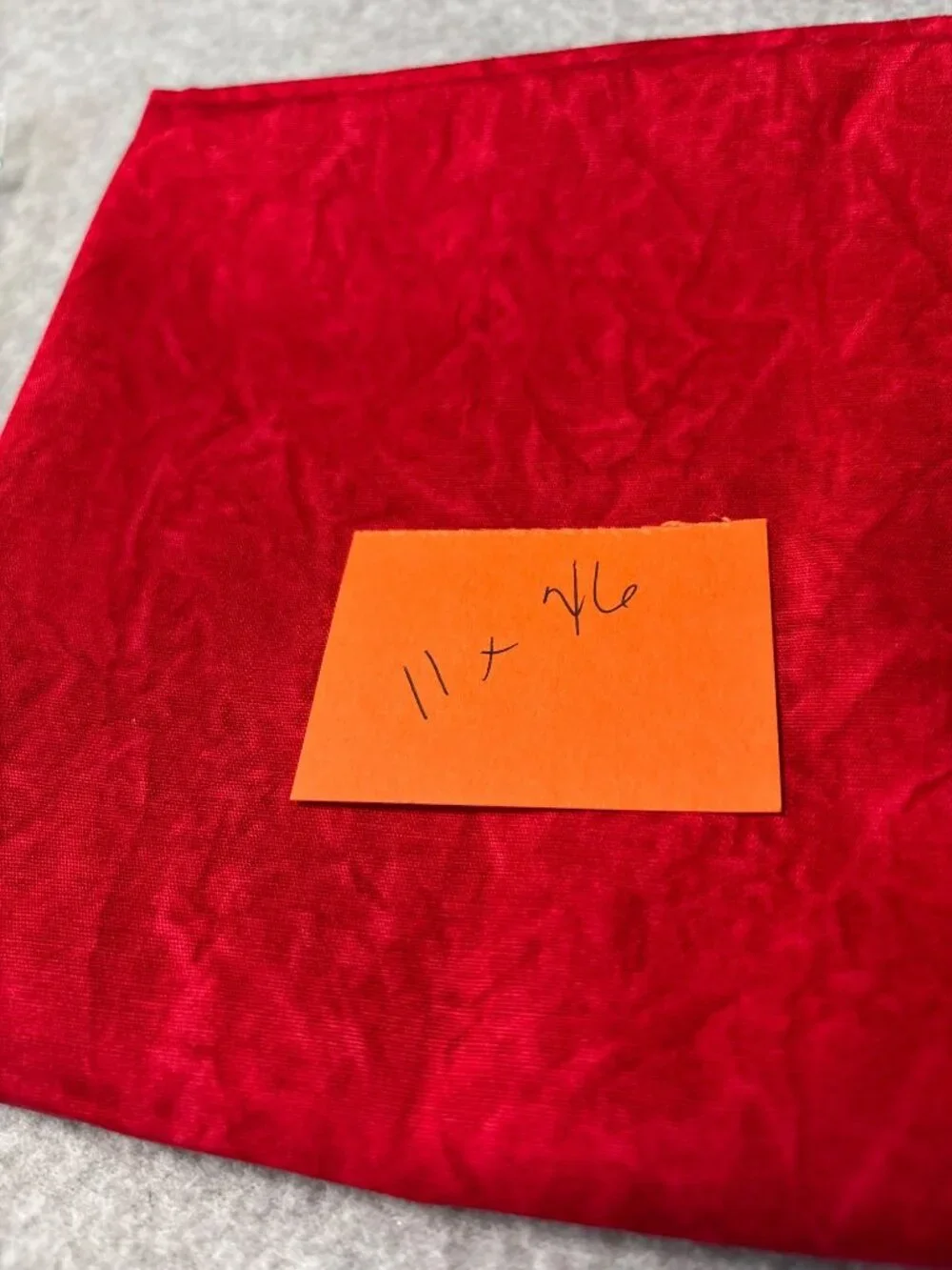 Red Crinkle Cotton Fabric 11